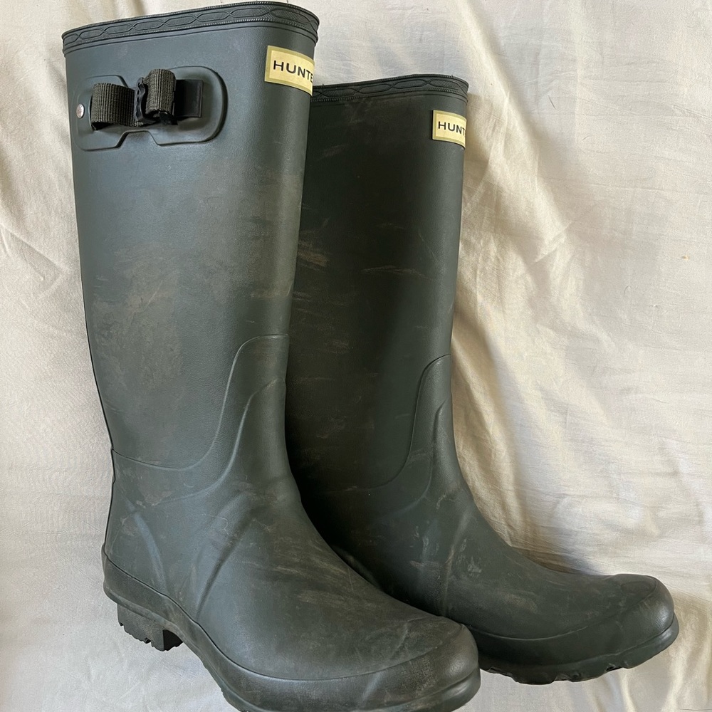 Womens Hunter Boots - Dark Green